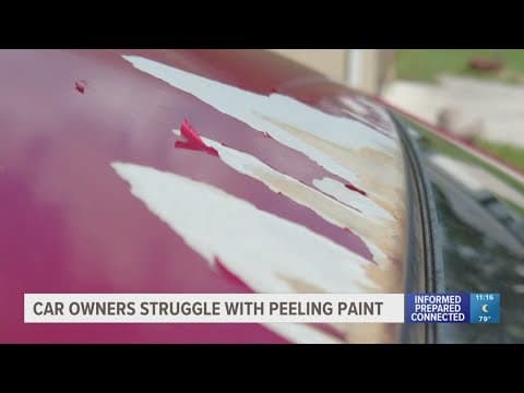 Thousands of Florida drivers report car paint peeling off in sheets