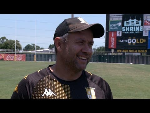 Interview: NOLA Gold coach Cory Brown says heat now an advantage as opponents visit Gold Mine