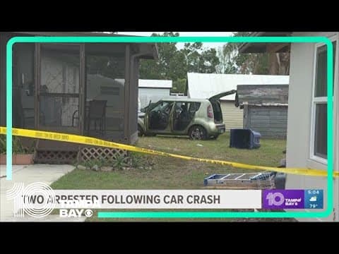 Police: 2 teens arrested after crashing into outside shed in Sarasota