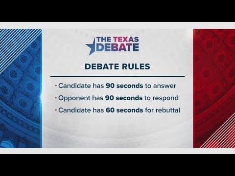 The Texas Debate | Ground rules laid out and agreed upon by both campaigns