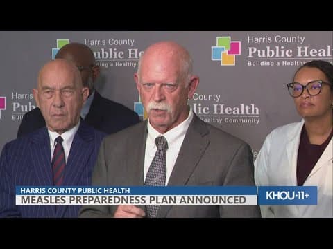 'There's no measles in Houston' | Dr. David Persse said gave an update on what wastewater showed