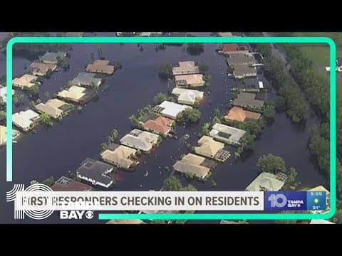 First responders in Manatee, Sarasota help residents with flooding
