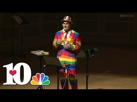 The colorful 'Musical Chemist' shows people how to hear the elements