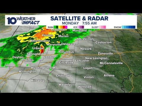 10 Weather Impact Alert: Tracking showers & storms in central Ohio