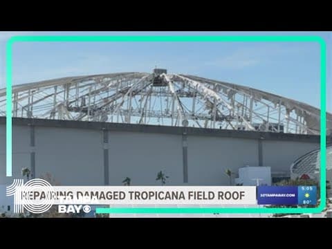 Rest of damaged roof at Tropicana Field to be removed as St. Pete files insurance claim