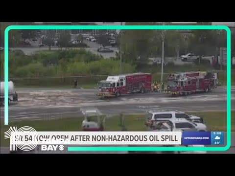 Cooking oil spill prompts partial closure of State Road 54 in Pasco County