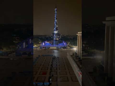 Eiffel Towel Sparkles on Eve of 2024 Paris Olympics Opening Ceremony