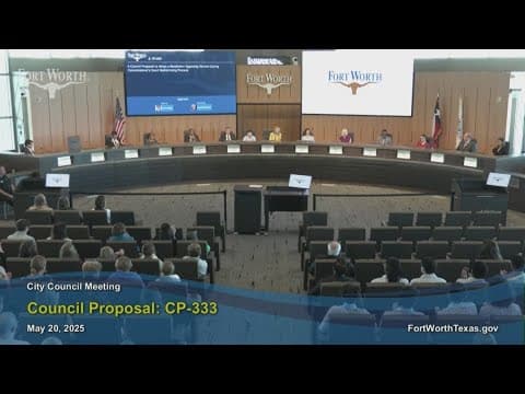 Tarrant County redistricting: Fort Worth council opposes it