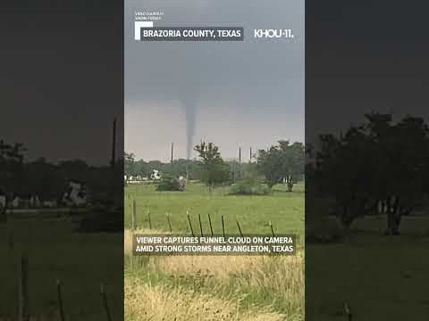 Funnel cloud spotted near Angleton, Texas