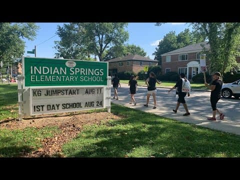Several picketers shot by pellets outside of north Columbus elementary school