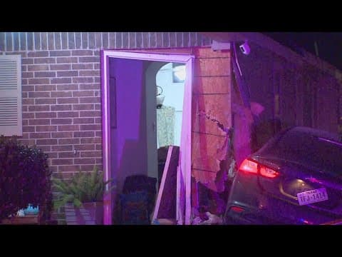 Latest after a fatal shooting ended with a car crashing into a Fort Worth home