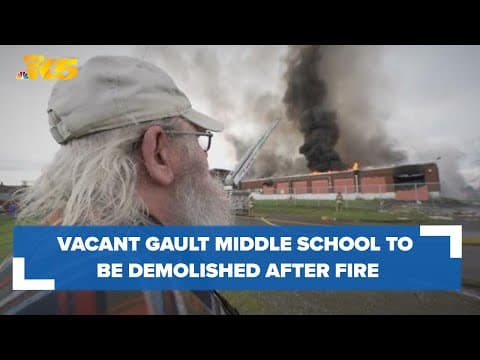 'It's heartbreaking': Tacoma's vacant Gault Middle School to be demolished after fire