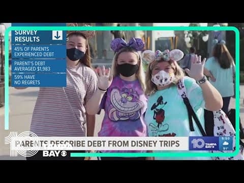 Going into debt for Disney? Study says 45% of parents have done it for a trip to the theme park