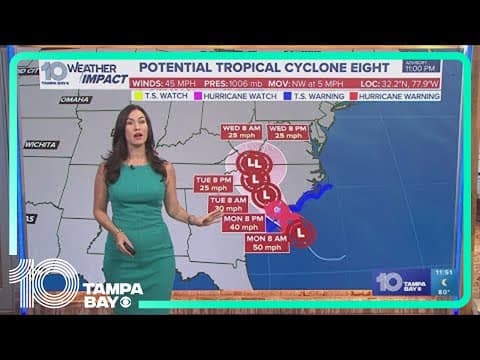 Tracking the Tropics: Potential Tropical Cyclone Eight forms near the Carolinas