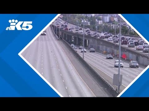 I-5 closure through downtown Seattle snarls traffic