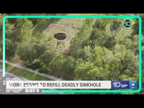 Crews begin refilling Seffner sinkhole that killed a man 10 years ago