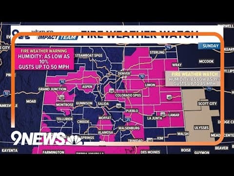 Extended forecast | Elevated fire danger for a warm and windy Sunday