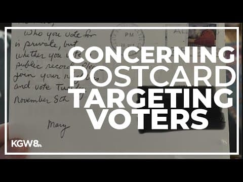 Concerning postcard targeting voters in Multnomah county