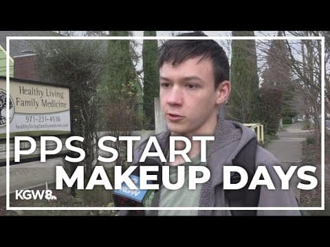 Portland Public students start makeup days while some districts start winter break