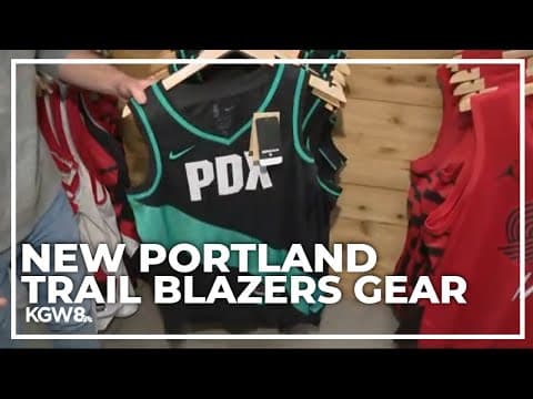New Portland Trail Blazer gear at Moda Center