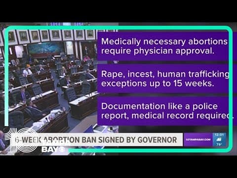 Here's what we know about the 6-week abortion ban signed by Gov. DeSantis