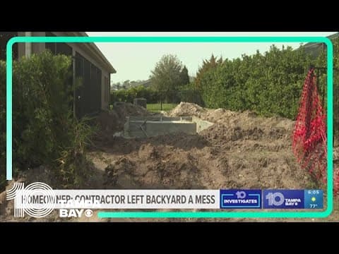 Pool company accused of taking money, leaving work unfinished