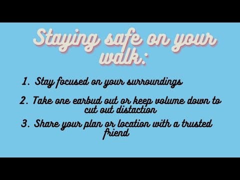 Keeping yourself safe on #HotGirlWalks