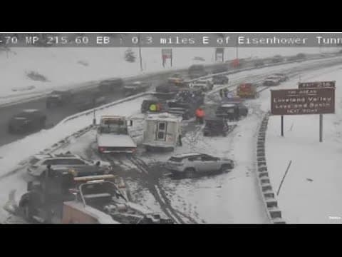 Multi-vehicle crash closes eastbound Interstate 70 at Eisenhower-Johnson Tunnels