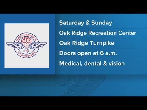Remote Area Medical to host free pop-up clinic in Oak Ridge