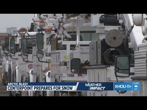 CenterPoint prepares for snowstorm in Houston area