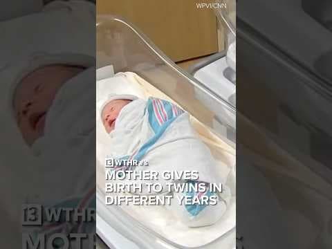 Mother gives birth to her twins in different years