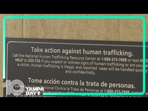 TPA places video monitors and signs to prevent human trafficking