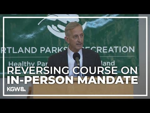 Portland Mayor Wilson pauses return to office mandate