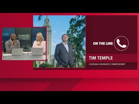 Francine Aftermath: Louisiana Insurance Commissioner Tim Temple on insurance claims