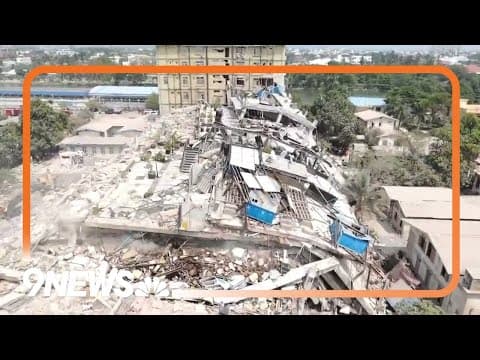 Aerial View of Collapsed Buildings: Myanmar Earthquake Death Toll Passes 2,000