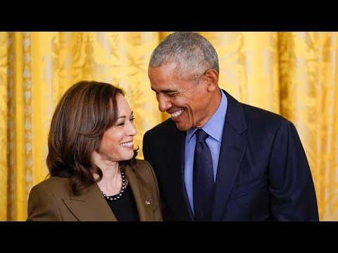 Barack and Michelle Obama endorse Kamala Harris, giving her expected but crucial support