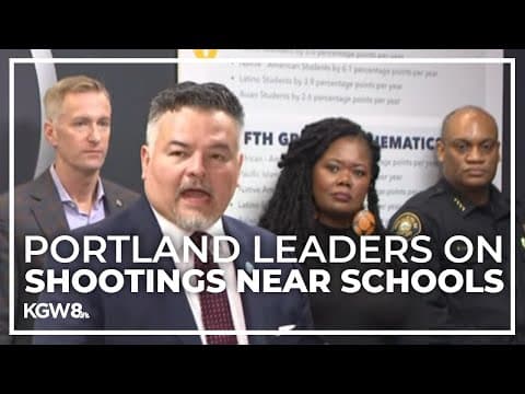 Portland leaders discuss solutions to surge in gun violence near schools