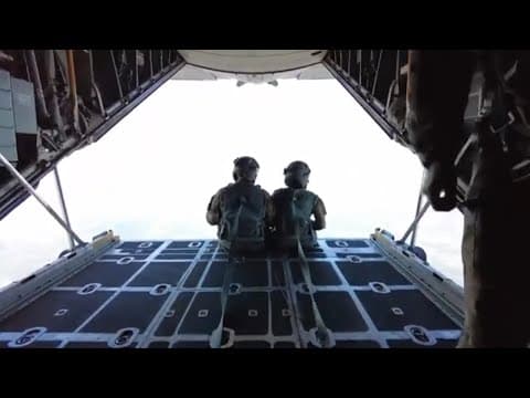 Arkansas National Guard crew photographs eclipse during training flight