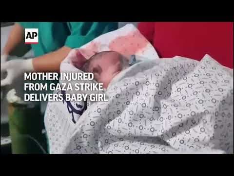 Mother injured from Gaza strike delivers healthy baby girl