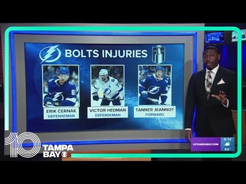 Tampa Bay Lightning injuries ahead of Game 2 against Maple Leafs