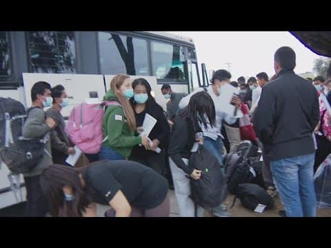 Migrants seeking asylum dropped off at San Diego transit stations