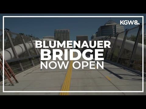 Rep. Earl Blumenauer tours Blumenauer Bridge ahead of opening day celebration