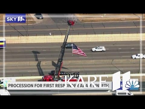 WATCH | Procession for fallen firefighter/ paramedic Adam Finseth