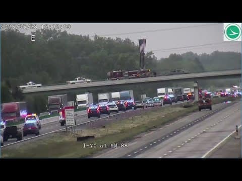 Procession to honor fallen Morrow County deputy Daniel Sherrer underway