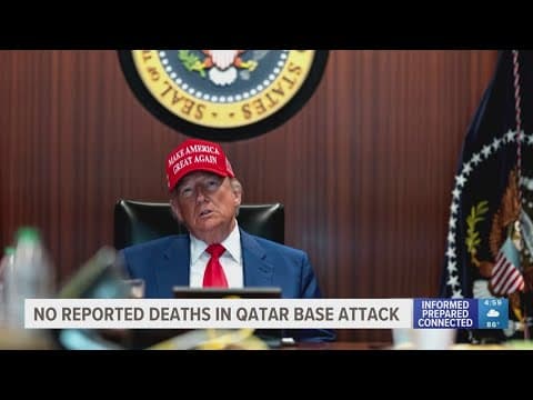 President Trump responds to US base attack by Iran