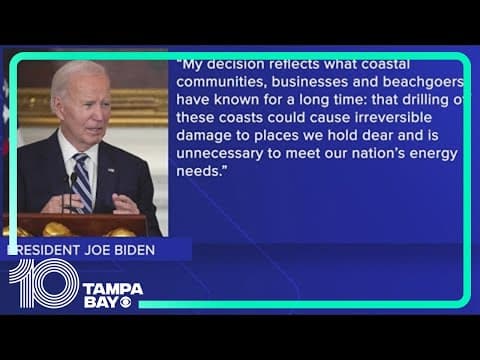 Biden, in 11th hour action, bans new offshore oil and gas drilling in most federal waters