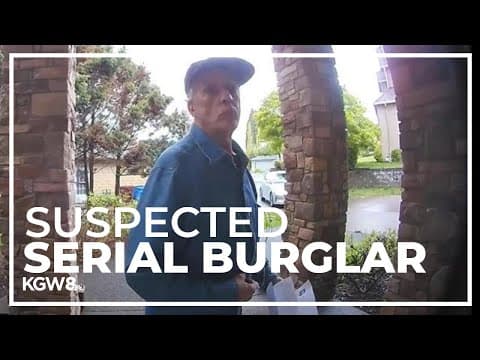 Doorbell camera catches accused serial burglar in Clark County