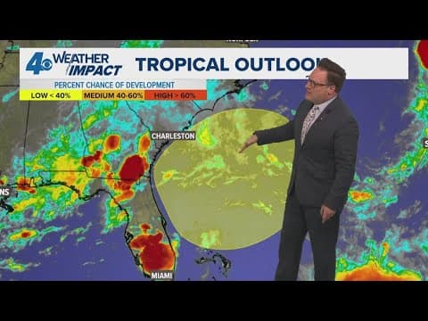 Monday 10 PM Tropical Update: NHC highlighting an area off the SE coast, east of FL, GA, and SC