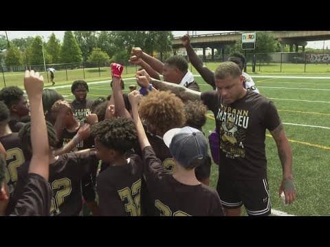 Saints Tyrann Mathieu hosts 8th Heart of Badger Youth Football Camp in New Orleans