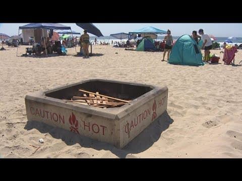 Heat exhaustion and parking struggles at beaches on Labor Day